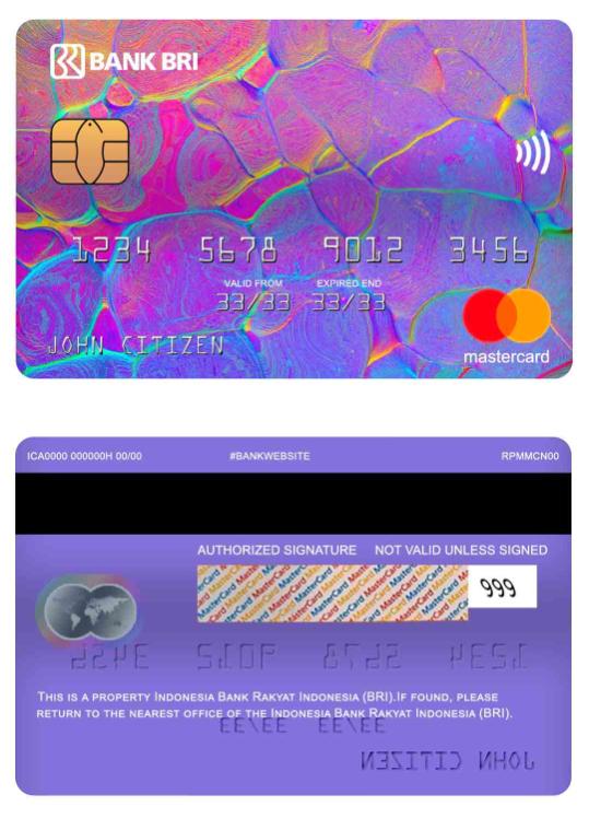 Indonesia Bank Rakyat Indonesia (BRI) mastercard